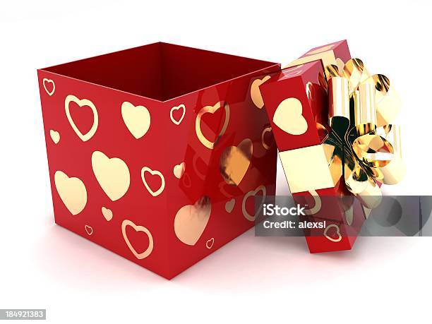 Открыть Подарочная Коробка — стоковые фотографии и другие картинки Валентинка - Валентинка, День святого Валентина, Открывать
