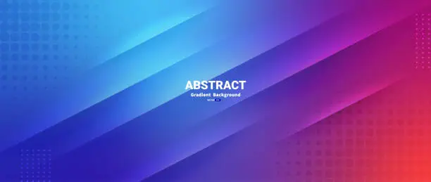 Vector illustration of Gradient abstract background with dynamic stripe lines vector