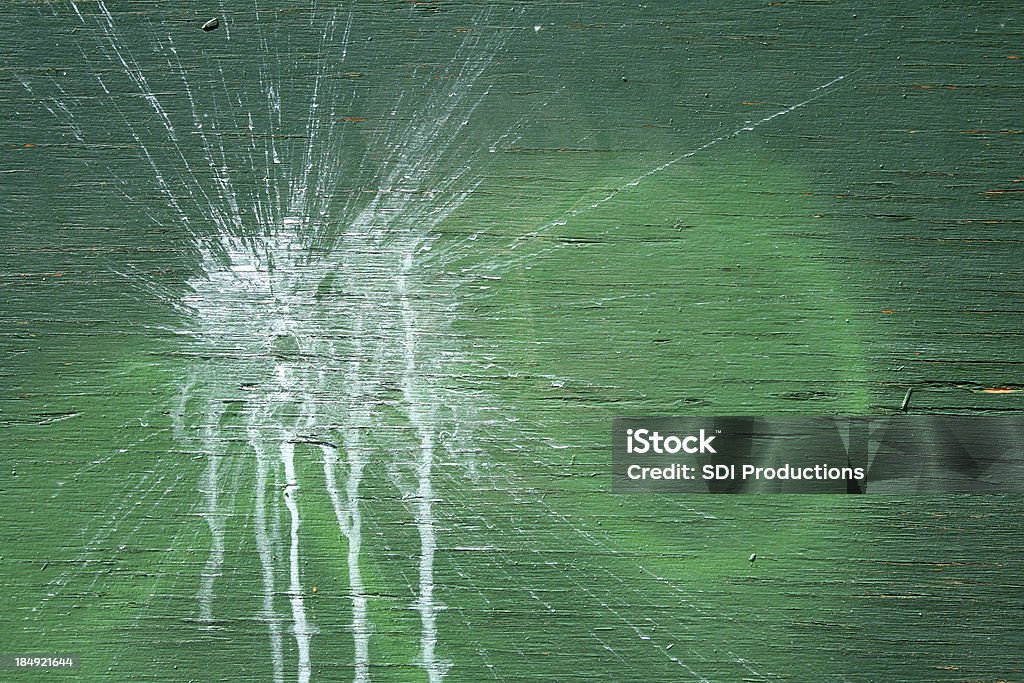 Grün Holz mit weißer Farbe Splash-Färbung - Lizenzfrei Abgerissen Stock-Foto