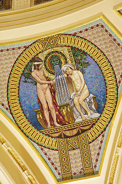 istock Ceiling Mosaics in Szechenyi Spa 184921953