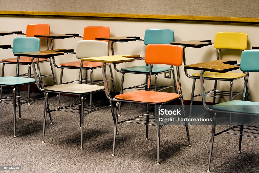 강의실형 의자 - 로열티 프리 교육 스톡 사진