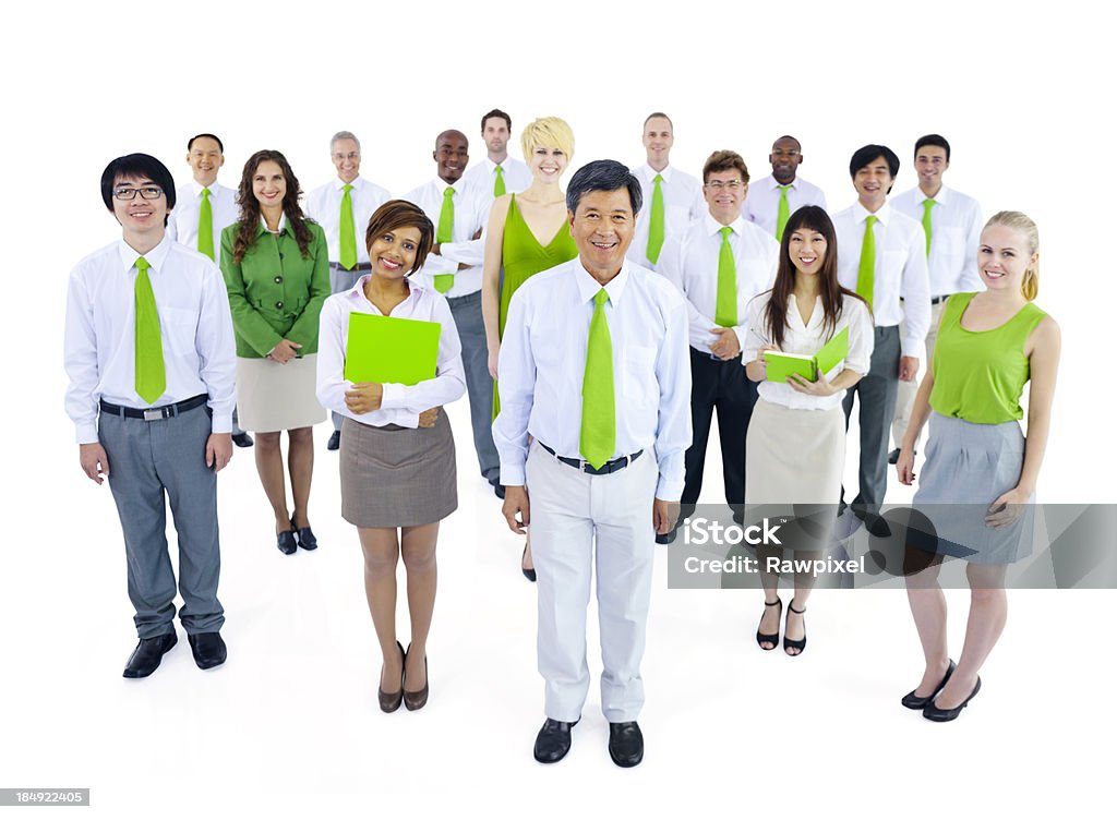 Verde negócios pessoas. - Royalty-free Trabalho de Equipa Foto de stock