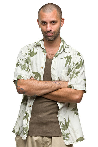 istock Posing Man in Hawaiian Shirt 184922499