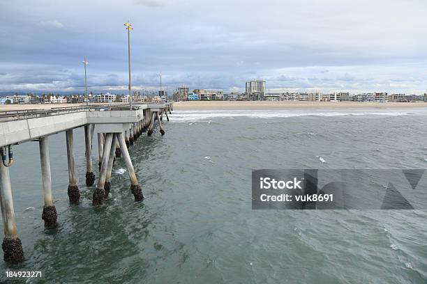 Venice Beach Pier - zdjęcia stockowe i więcej obrazów Bez ludzi - Bez ludzi, Brzeg wody, Chmura