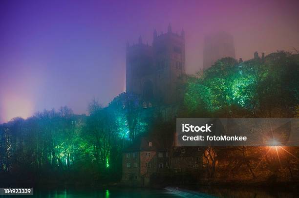 Durham Cathedral And Fulling Mill At Dusk Stock Photo - Download Image Now - Cathedral, County Durham - England, Dark