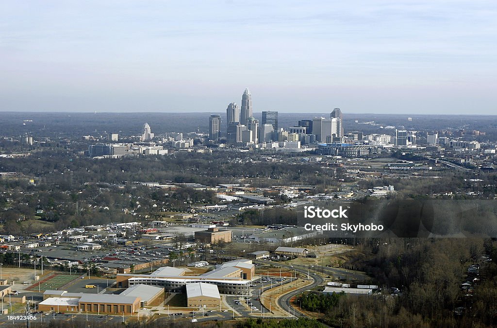 Vue aérienne de Charlotte, en Caroline du Nord - Photo de Charlotte - Caroline du Nord libre de droits