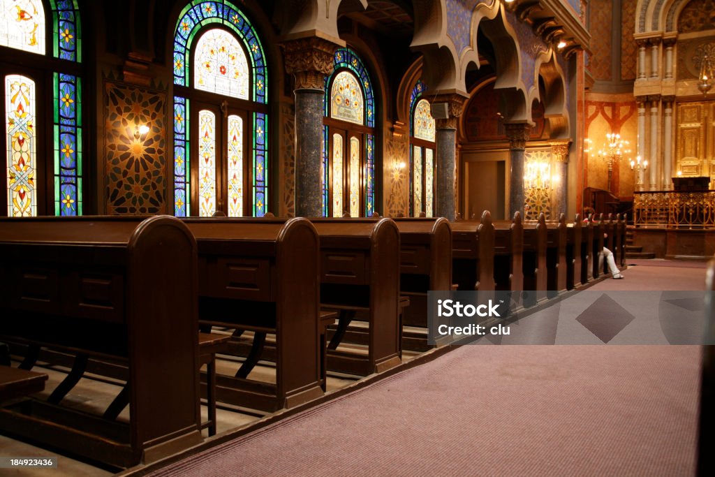 O novo synagoge em Praga. - Royalty-free Sinagoga Foto de stock