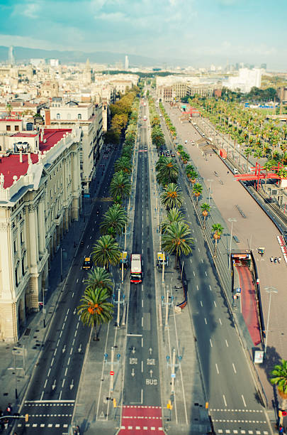 istock Ronda de Litoral from Columbus Tower- Barcelona 184923503