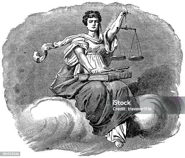 Scales Of Justice Stock Illustration - Download Image Now - Lady Justice, Justice - Concept, Illustration