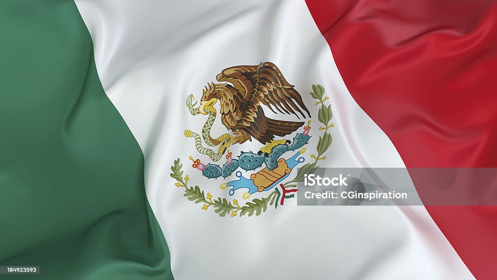 Drapeau national du Mexique - Photo de Drapeau mexicain libre de droits