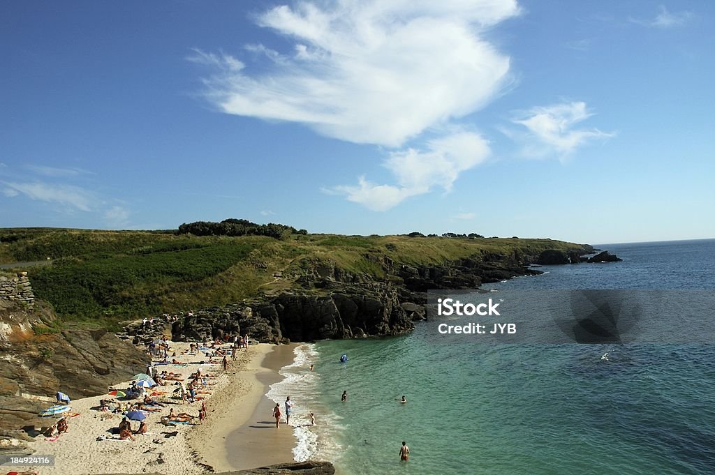 Small french britanny beach Atlantic Ocean Stock Photo