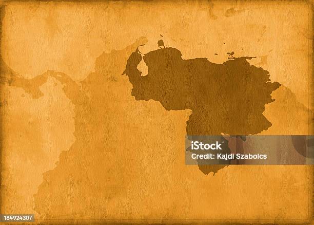 Винтажные Венесуэла Карта — стоковые фотографии и другие картинки Абстрактный - Абстрактный, Антиквариат, Без людей