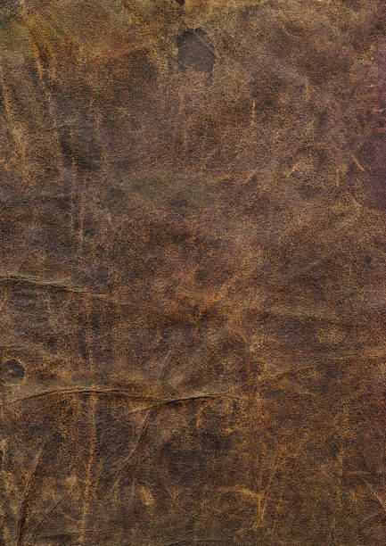 istock High Resolution Old Dark-brown Cowhide Crumpled Dappled Grunge Texture 184924355