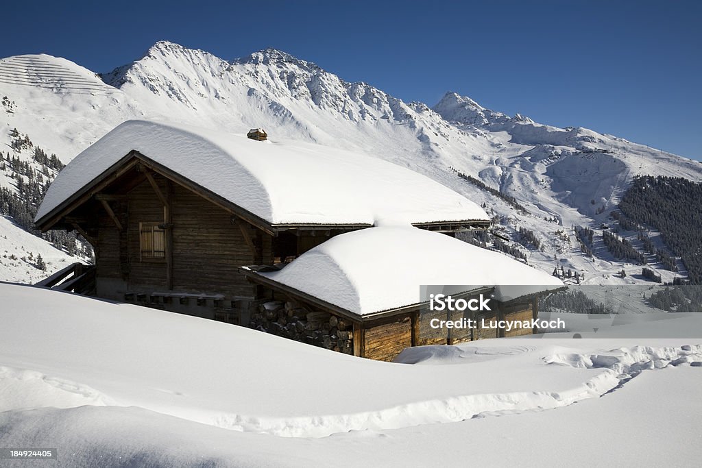 Panoramablick von M. Gele und Verbier Village - Lizenzfrei Abenteuer Stock-Foto