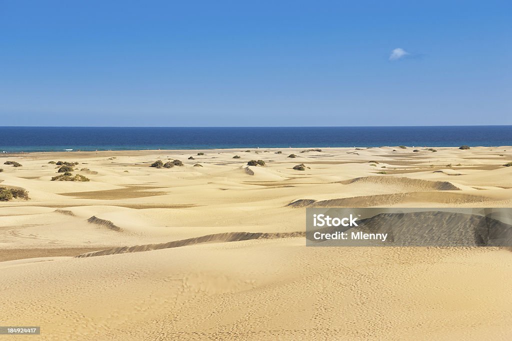 Maspalomas Playa del Ingles dunas, Gran Canaria - Foto de stock de Maspalomas royalty-free