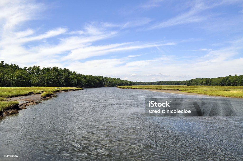 River in Maine "A river in Kennebunk, ME. More photos in this series:" Flowing Water Stock Photo