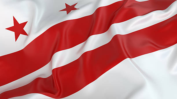 washington dc flaga - flag of washington zdjęcia i obrazy z banku zdjęć