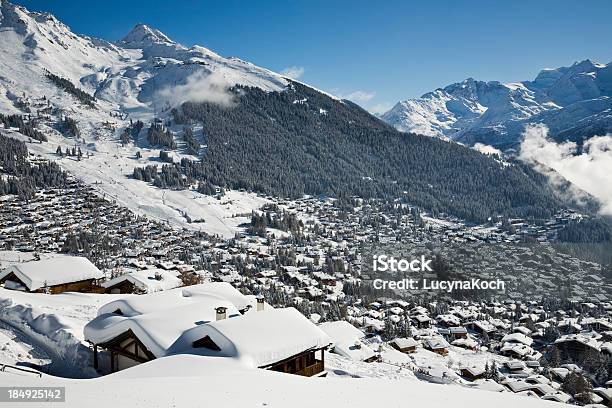 Panoramablick Von M Gele Und Verbier Village Stockfoto und mehr Bilder von Abenteuer - Abenteuer, Alpen, Anhöhe