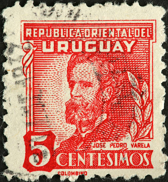 istock Jose Pedro Varela on an old Uruguay postage stamp 184925229