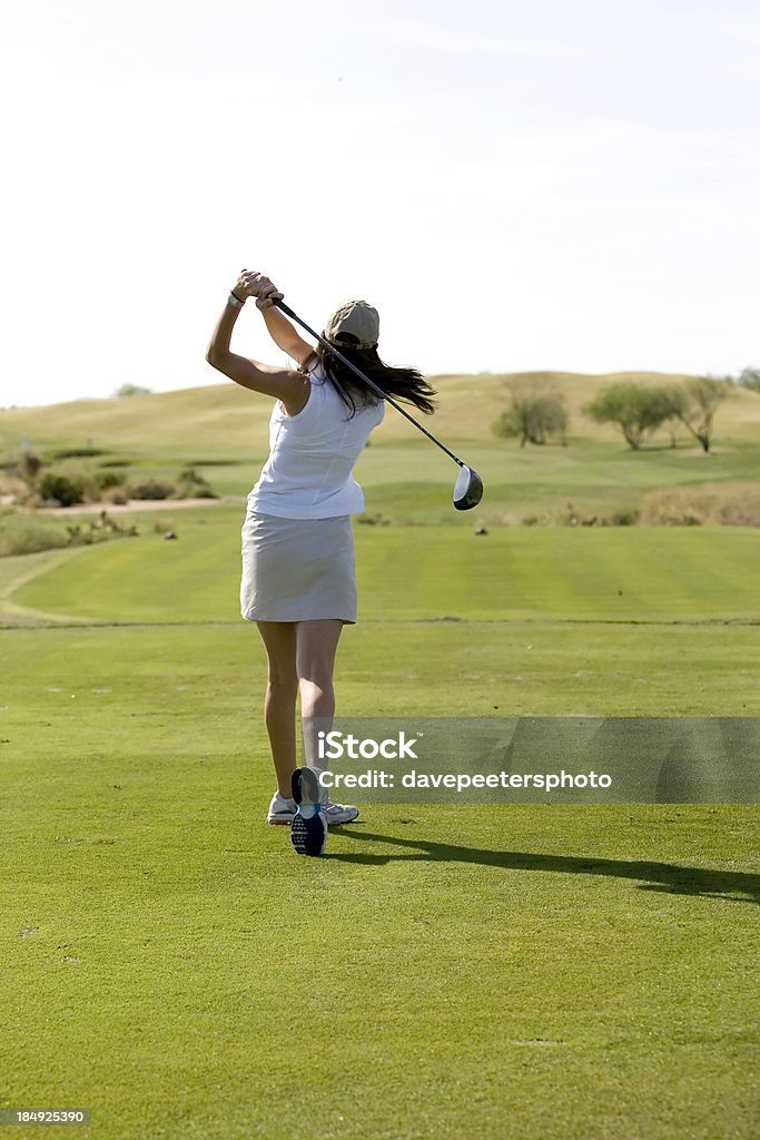 Lady dla każdego golfisty na leczenie TPC w Scottsdale - Zbiór zdjęć royalty-free (Golf - Sport)