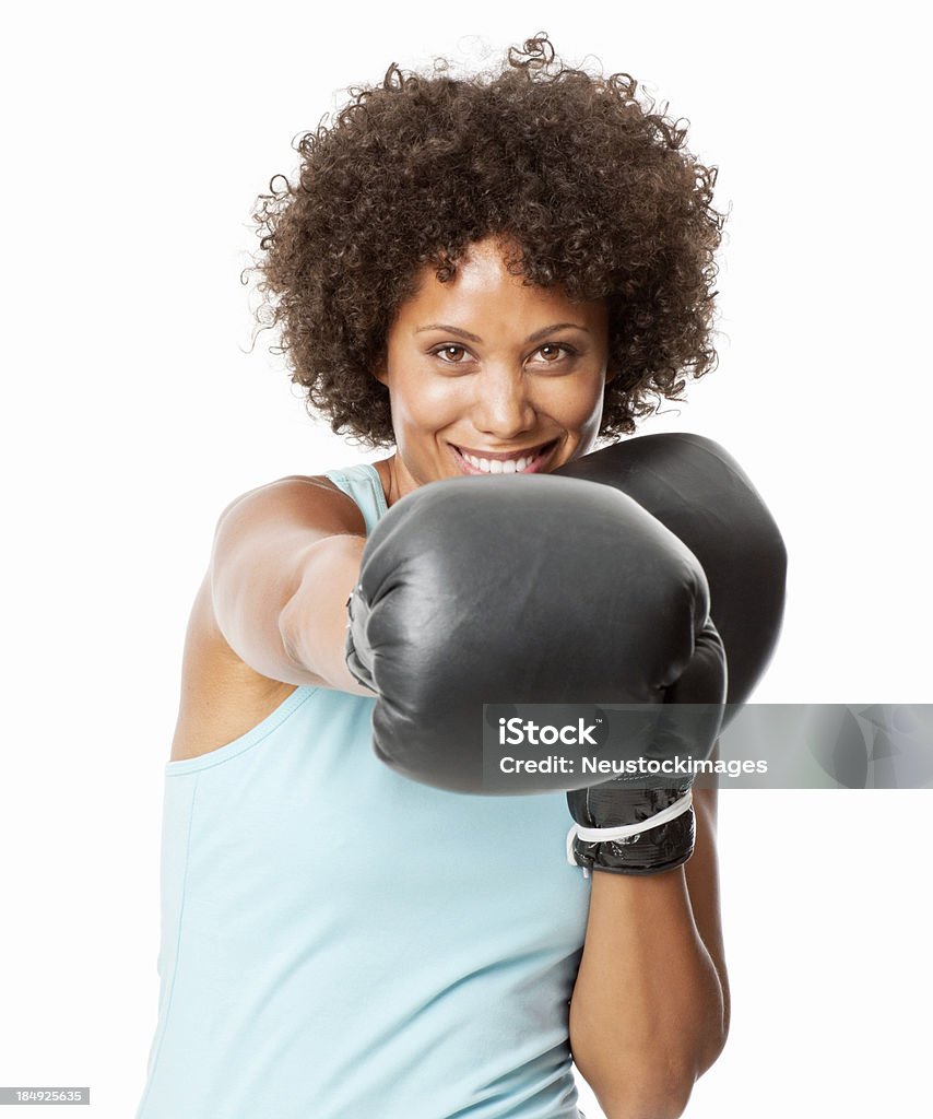 Jeune femme dans les gants de boxe - Photo de Boxe - Sport libre de droits