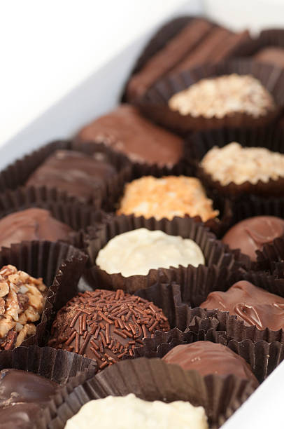 istock Box of Chocolate Nuts and Chews 184925830