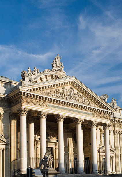 Brussels Stock Exchange or Bourse is a Neo-Renaissance building erected from 1868 to 1873. in Brussels, Belgium.
