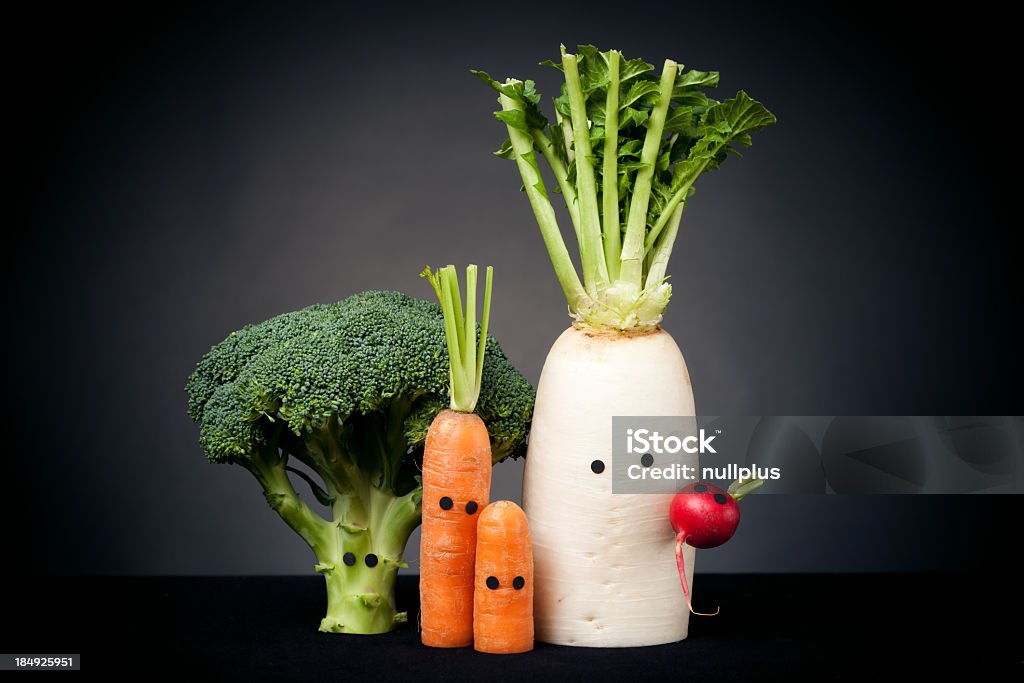 Warzywa z oczami - Zbiór zdjęć royalty-free (Brokuł)