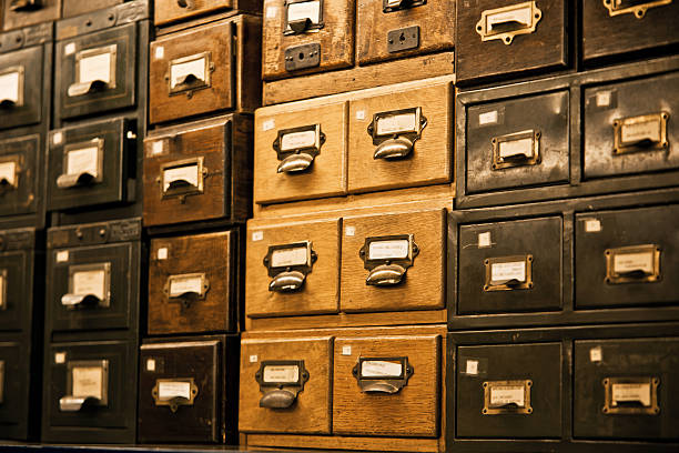 istock Antique wooden storage boxes 184926088