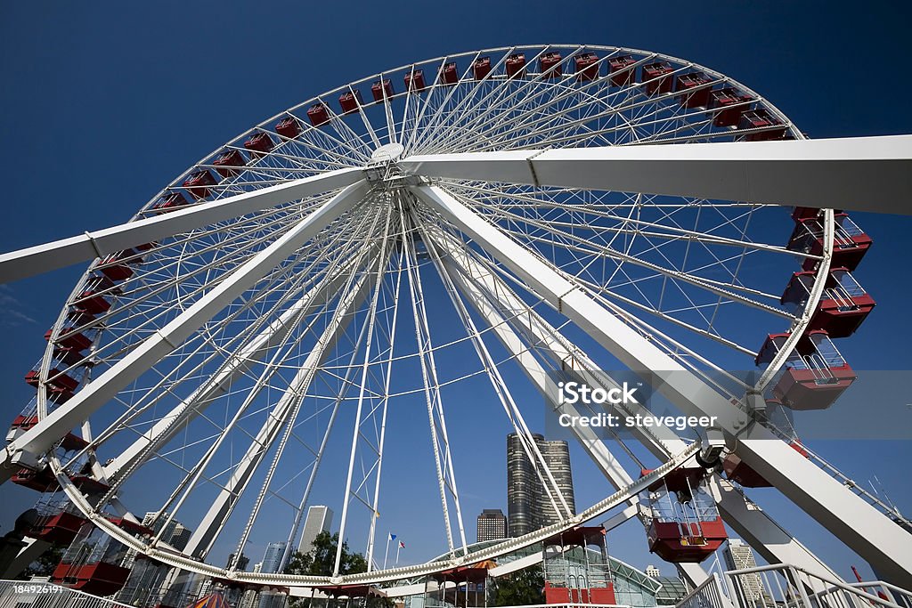 Roda-gigante, Chicago - Foto de stock de Chicago - Illinois royalty-free