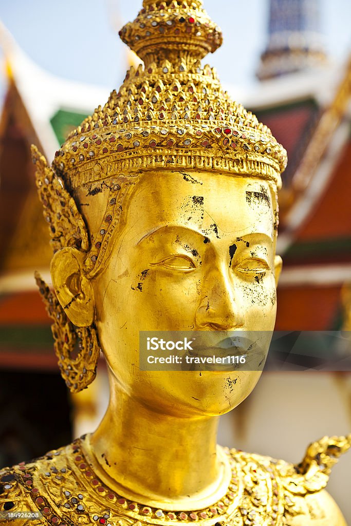 Kinnara Statua z Wielki Pałac w Bangkoku - Zbiór zdjęć royalty-free (Bangkok)