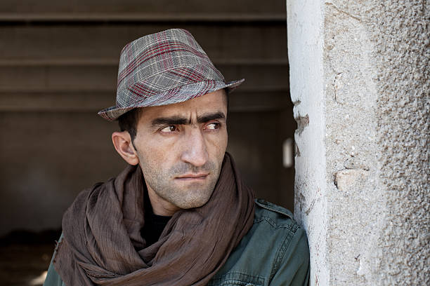 istock Potrrait of men in warm clothes 184926888