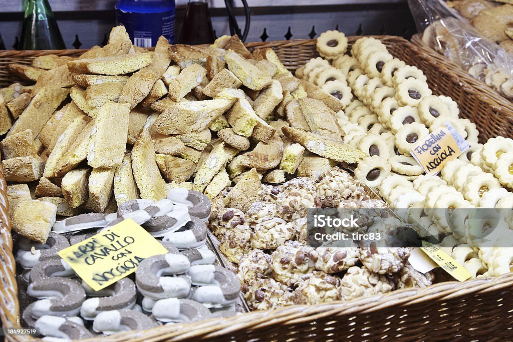 Italian biscuits on sale Color Image Stock Photo