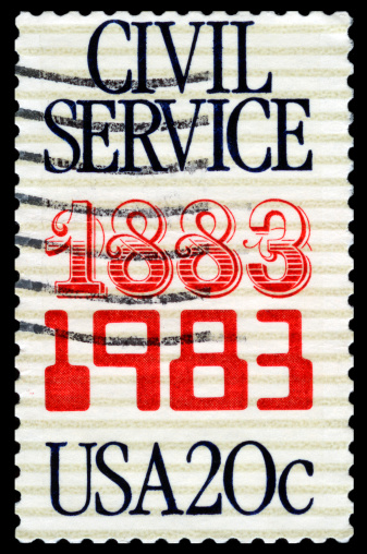 Cancelled Stamp From The United States: Civil Service.