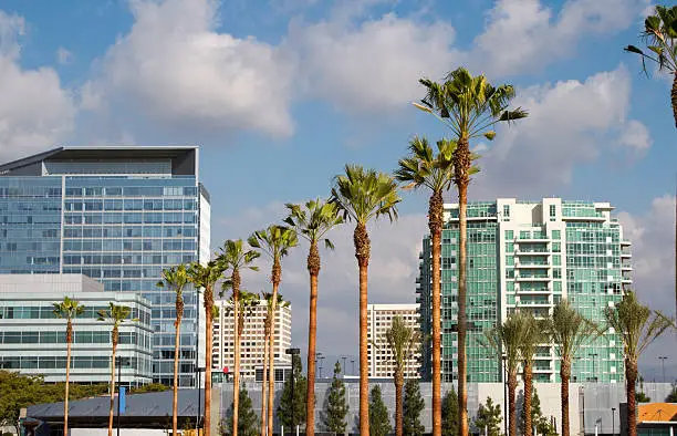Buildings and luxury condos in Irvine California.