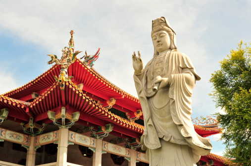 Large statue of Goddess of Mercy Kuan Yin