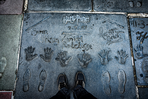 Grauman's Chinese Theatre (branded as TCL Chinese Theatre for naming rights reasons) is a movie palace on the historic Hollywood Walk of Fame at 6925 Hollywood Boulevard in Hollywood, Los Angeles, California, United States.