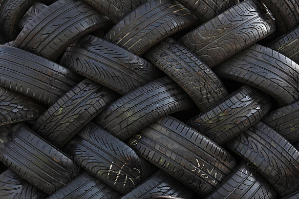 istock Pile of used tires 184928314