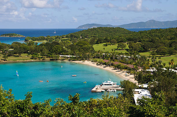 caneel zatoka overlook - caneel bay zdjęcia i obrazy z banku zdjęć