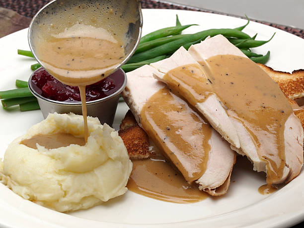 istock Hot turkey sandwich which gravy and mashed potato 184928764
