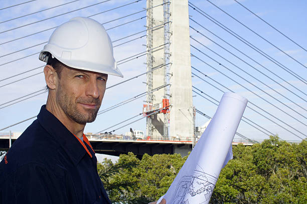 confident male engineer stock photo