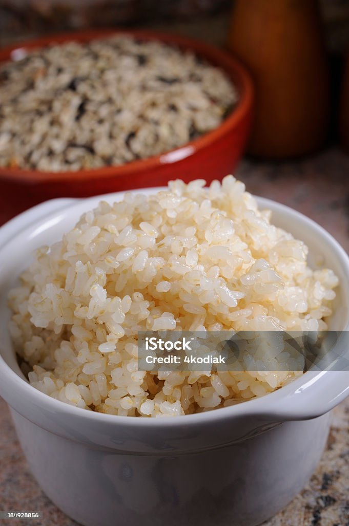 Brown Rice Steamed Brown Rice. Brown Rice Stock Photo