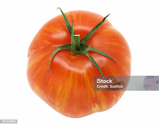 Tradycyjna Odmiana Pomidora - zdjęcia stockowe i więcej obrazów Bez ludzi - Bez ludzi, Białe tło, Czerwony