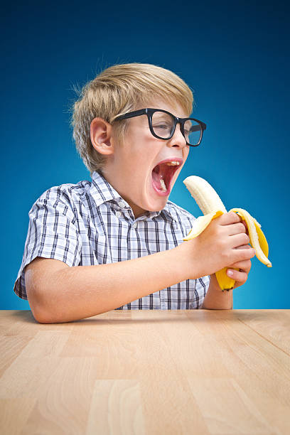 Banana boy stock photo