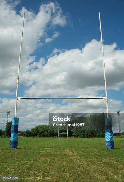 Campo Da Rugby - Fotografie stock e altre immagini di Palo di legno - Palo di legno, Rugby - Sport, Ambientazione esterna