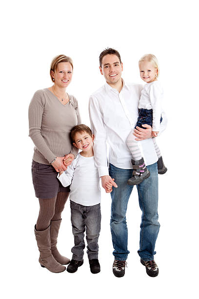 Happy young family