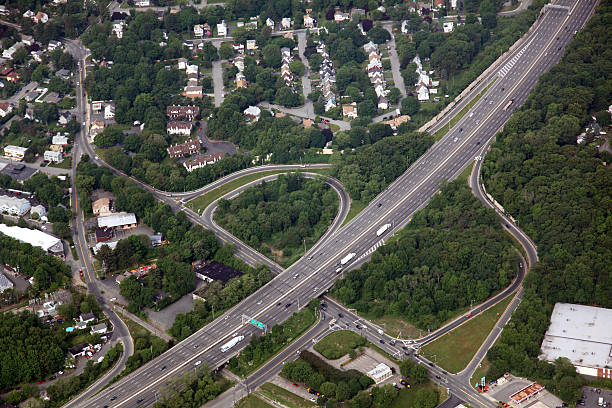 Interstate Aerial stock photo