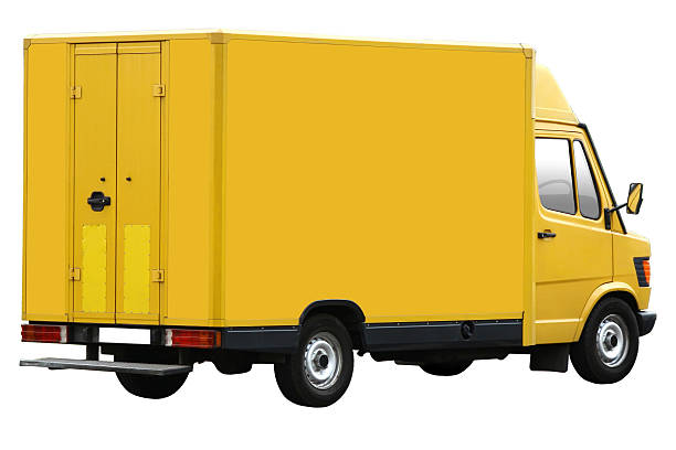 istock Yellow Truck Isolated 184931993