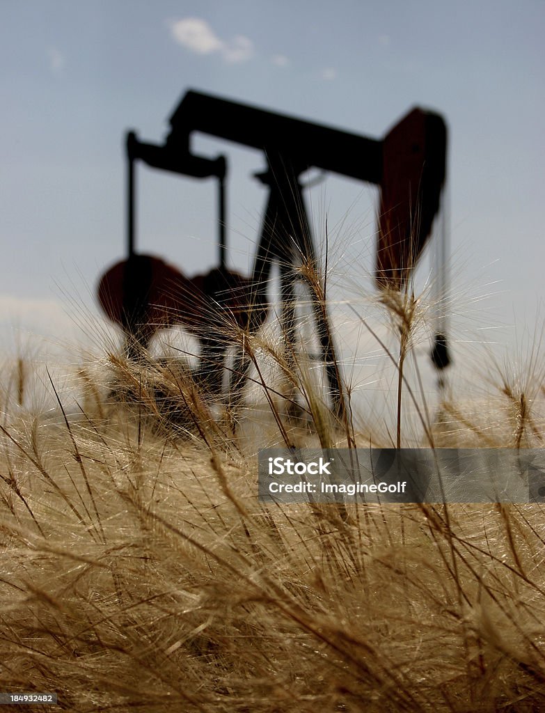 Pumpjack Silhouette - Lizenzfrei Bildkomposition und Technik Stock-Foto