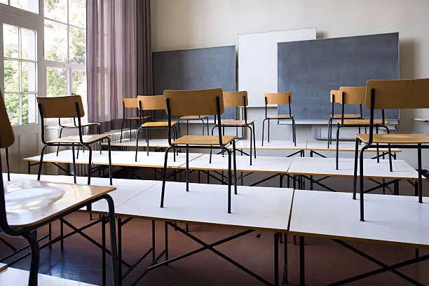 Photo of empty classroom